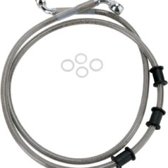 FRONT BRAKE LINE STAINLESS STEEL EXTENDED 6"