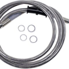 FRONT BRAKE LINE STAINLESS STEEL EXTENDED 6"