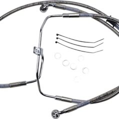 FRONT BRAKE LINE STAINLESS STEEL EXTENDED 4"