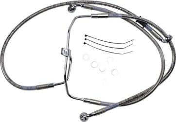 FRONT BRAKE LINE STAINLESS STEEL EXTENDED 4"