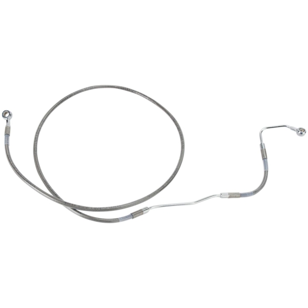 FRONT UPPER BRAKE LINE STAINLESS STEEL EXTENDED 6"