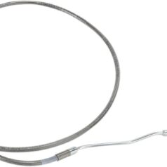 FRONT UPPER BRAKE LINE STAINLESS STEEL EXTENDED 8"