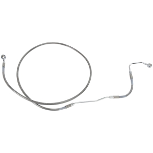 FRONT UPPER BRAKE LINE STAINLESS STEEL EXTENDED 8"