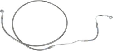 FRONT UPPER BRAKE LINE STAINLESS STEEL EXTENDED 8"