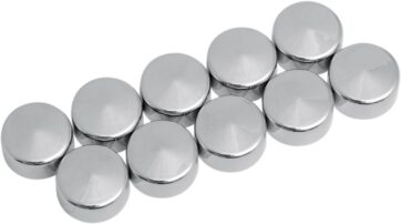 CHROME HEX BOLT/NUT COVER 9/16"