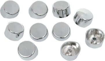 CHROME HEX/TORX BOLT/NUT COVER 7/16"