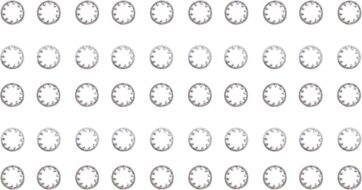 LOCK WASHER CHROME 3/8"