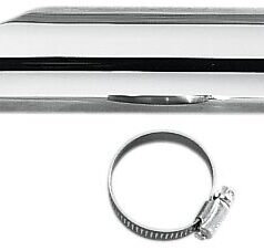 RIGHT HEAT SHIELD CHROME 22"