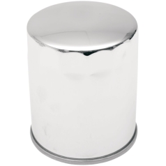 OIL FILTER W/ MAGNETIC RING CHROME 3.25"- Sportster 83-22