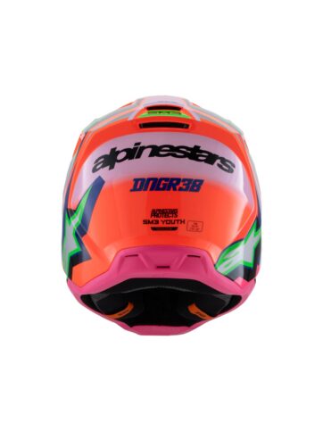 HELMET YTH SM3 DEEGAN OR/PU/PK - Bild 3