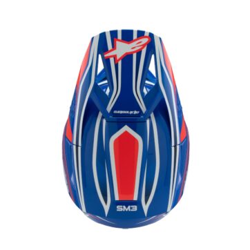 HELMET YTH SM3 WURX BLUE/RED/W - Bild 4
