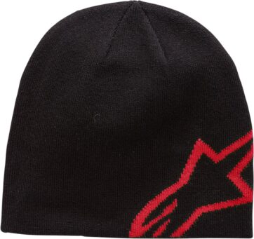 BEANIE C SHIFT BK/RD O/S