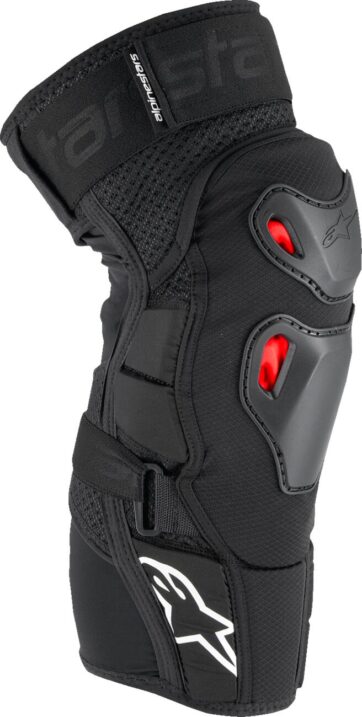 KNEE GUARD BIOPRO BLK/RD/WHT S