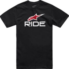 TEE RIDE 4.0 SS BK/WT/RD 2X