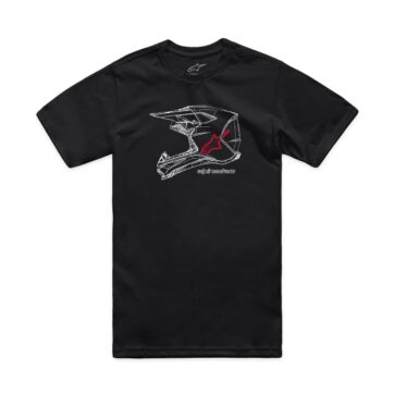 TEE CSF MX HELMET BLK S