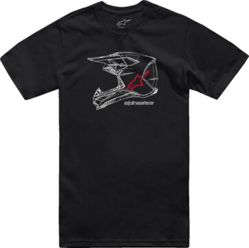 TEE CSF MX HELMET BLK L