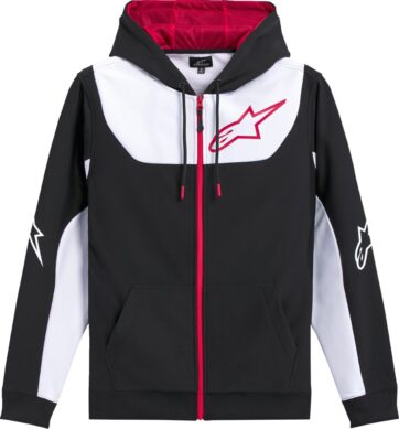 HOODIE ZIP SESSIONS V3 BLK/WHT