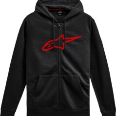 HOODIE ZIP AGELESS V3 BLK/RD 2