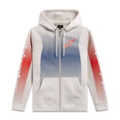 HOODIE ARISING WHT/BLUE/RD M