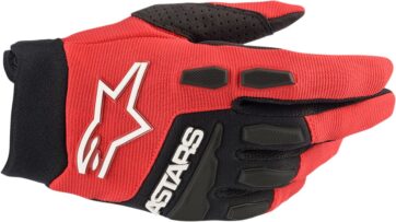 GLOVE F-BORE RD/BK XL