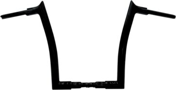 14" Black 1-1/2" Pointed Top Handlebar