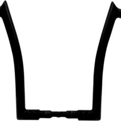 16" Black 1-1/2" Pointed Top Handlebar
