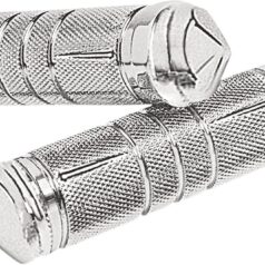 ACCUTRONIX GRIPS HANDLEBAR KNURLED DIAMOND 1" CHROME