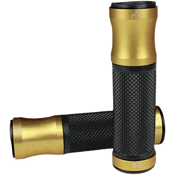 DRIVEN RACING D3 GRIP COMPLETE / 22MM (7/8") / GOLD-BLACK