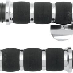GRIPS AIR CUSHION CHROME THROTTLE-BY-WIRE WITH THROTTLE BOSS