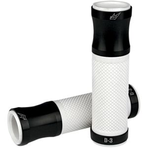 DRIVEN RACING D3 GRIP COMPLETE / 22MM (7/8") / BLACK- WHITE