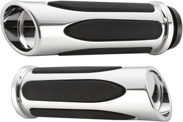 GRIPS DEEP CUT COMFORT THROTTLE BY WIRE CHROME