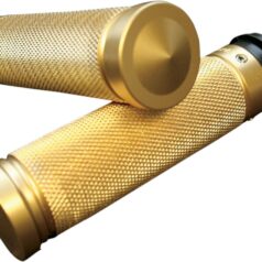 ACCUTRONIX GRIPS HANDLEBAR KNURLED FLY-BY-WIRE BRASS