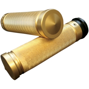 ACCUTRONIX GRIPS HANDLEBAR KNURLED FLY-BY-WIRE BRASS