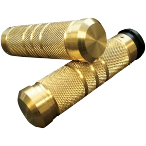 ACCUTRONIX GRIPS HANDLEBAR KNURLED GROOVED FLY-BY-WIRE BRASS