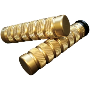 ACCUTRONIX GRIPS HANDLEBAR KNURLED NOTCHED FLY-BY-WIRE BRASS