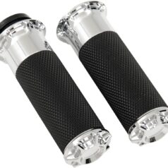 GRIPS BEVELED FUSION THROTTLE BY WIRE CHROME