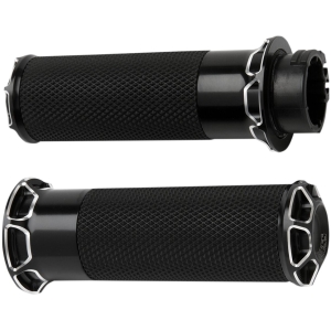 GRIPS BEVELED FUSION THROTTLE BY WIRE BLACK
