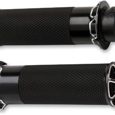 GRIPS BEVELED FUSION THROTTLE BY CABLE BLACK
