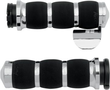 GRIPS AIR CUSHION CHROME WITH THROTTLE BOSS