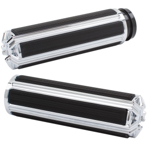 GRIPS 10-GAUGE THROTTLE BY CABLE CHROME