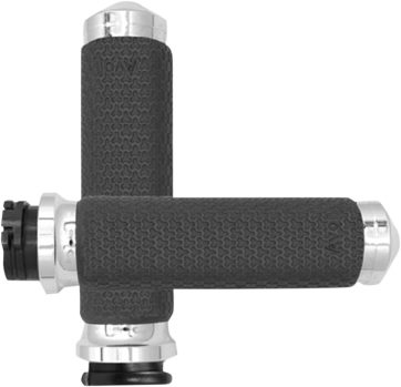 GRIPS MEMORY FOAM ROUND CHROME SMALL PUSH PULL
