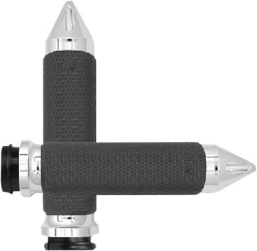 GRIPS MEMORY FOAM SPIKE CHROME SMALL THROTTLE-BY-WIRE