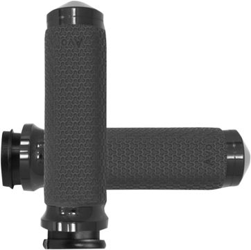 GRIPS MEMORY FOAM ROUND BLACK SMALL THROTTLE-BY-WIRE