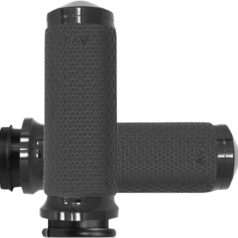 GRIPS MEMORY FOAM ROUND BLACK LARGE THROTTLE-BY-WIRE