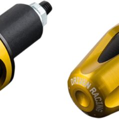 DRIVEN RACING D-AXIS BAR END WEIGHTS / ALU / GOLD-BLACK