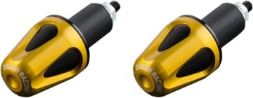 DRIVEN RACING D-AXIS BAR END WEIGHTS / ALU / GOLD-BLACK