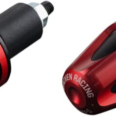 DRIVEN RACING D-AXIS BAR END WEIGHTS / ALU / RED-BLACK