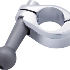 Ball Mount - Aluminum Clamp - 3/4" Handlebars - Chrome