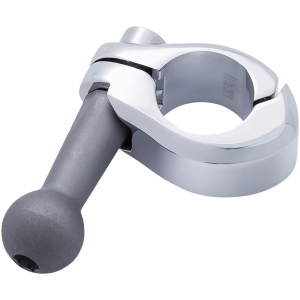 Ball Mount - Aluminum Clamp - 3/4" Handlebars - Chrome