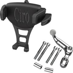 Phone Holder - Constrictor - Black - Chrome Offset Perch Mount